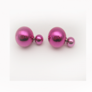 Oorbellen Dot Fuchsia